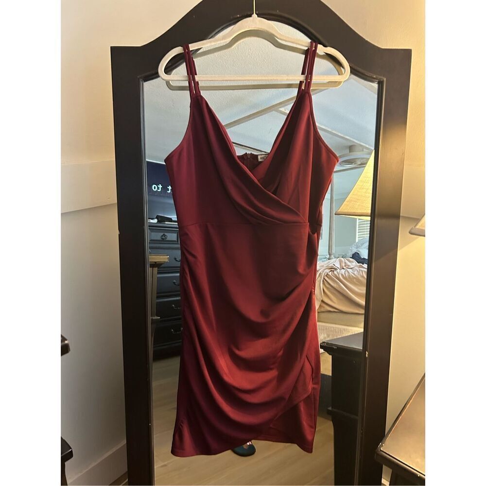 NEW GRACE KARIN Ruched Dress Spaghetti Strap  XL